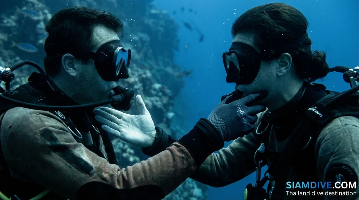 Unterwasser-Handzeichen: Der vollständige Leitfaden für Taucher