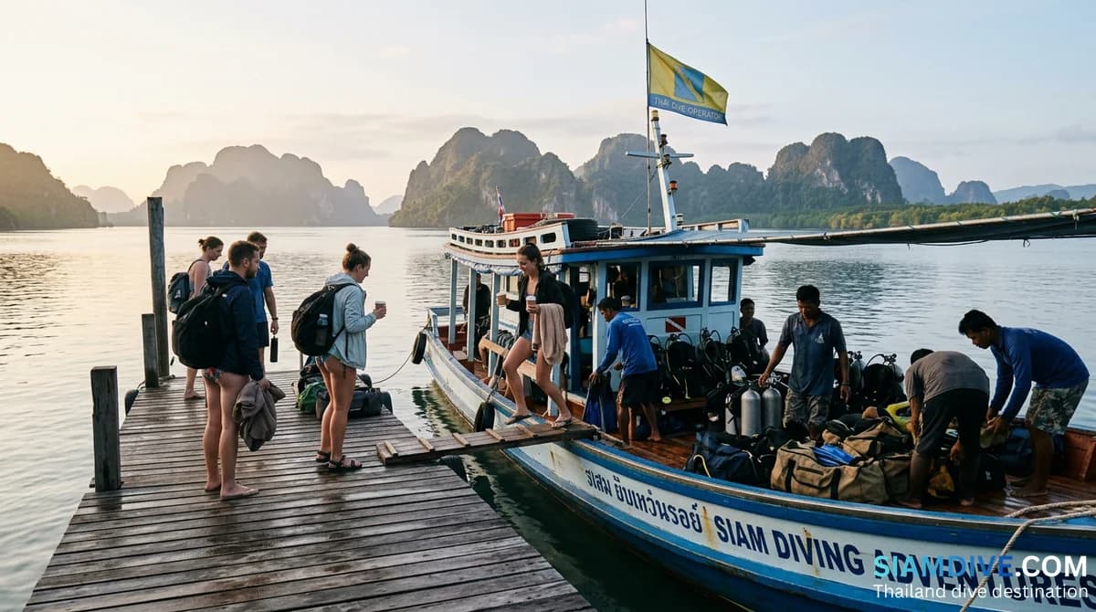 Die besten Spots für Tagestrip-Tauchen in Thailand