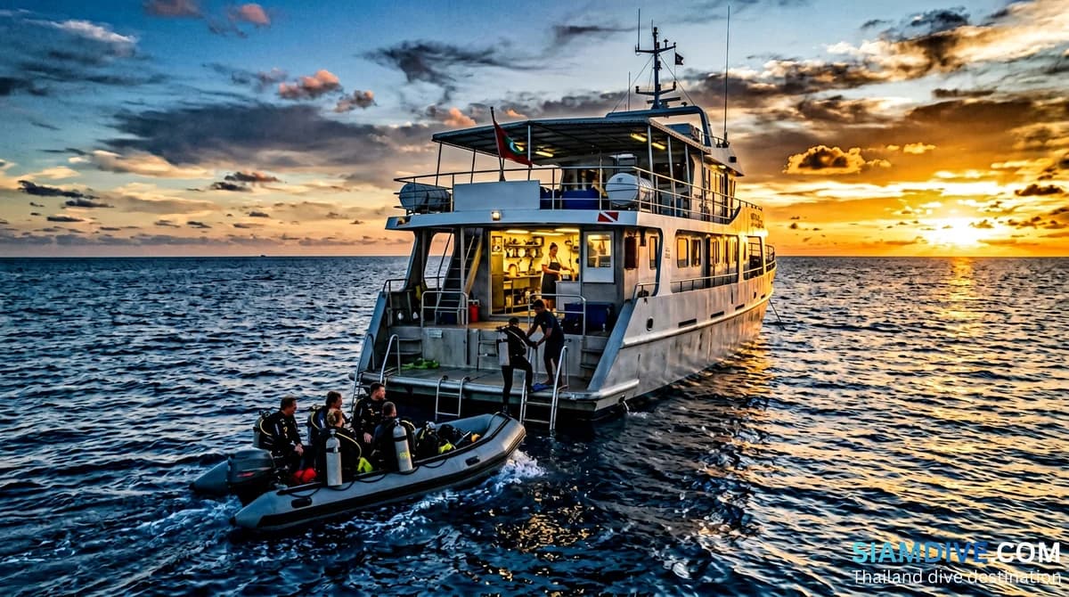 Warum Tauchsafaris Tagesausflüge beim Tauchen in Thailand schlagen