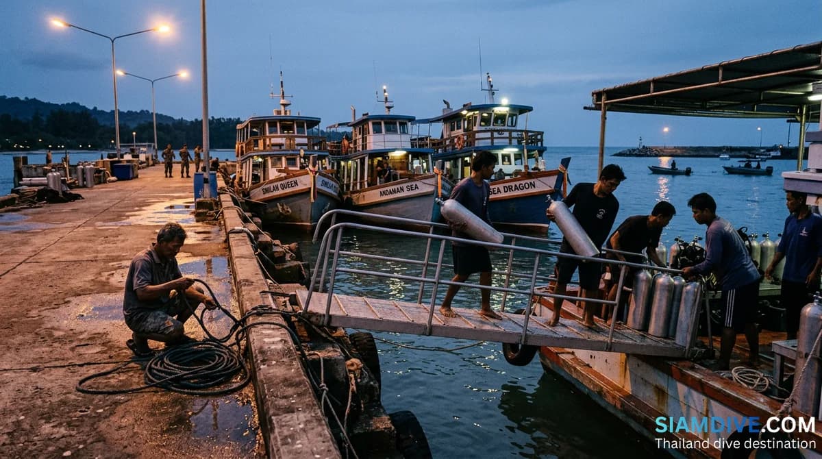Every Khao Lak Dive Boat Leaves the Same Pier Until May 15