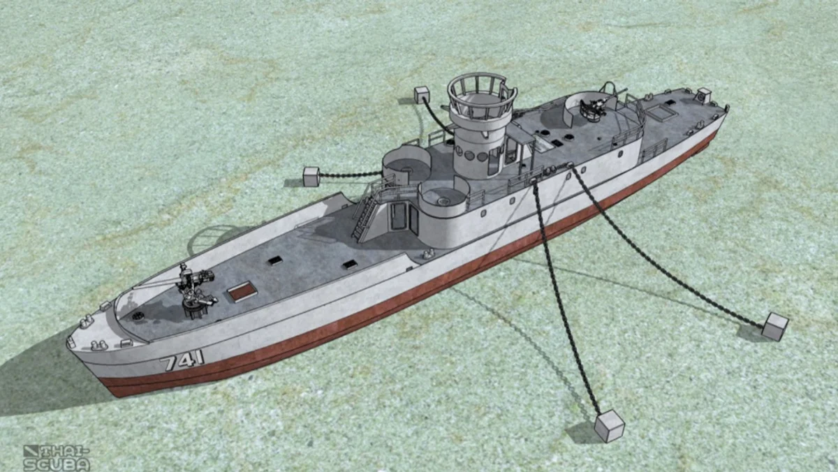 HTMS Prab 741 Wreck Diving Guide: Chumphon's Quiet Artificial Reef