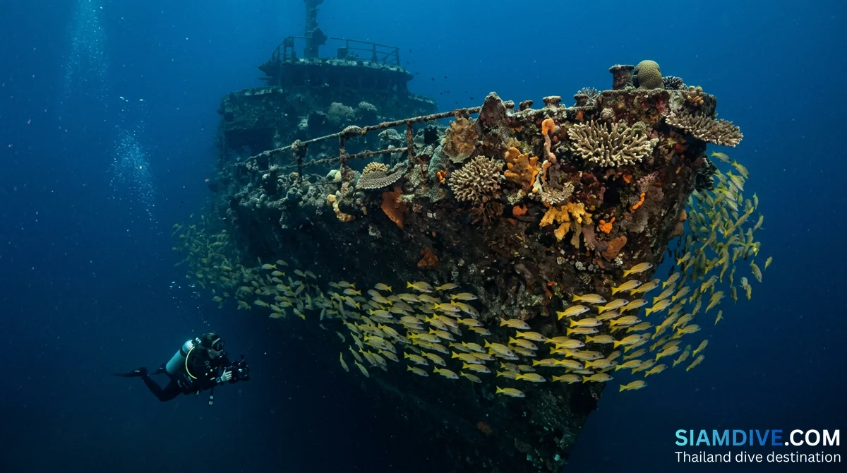 King Cruiser Wrack - Phukets groesster Wracktauchplatz