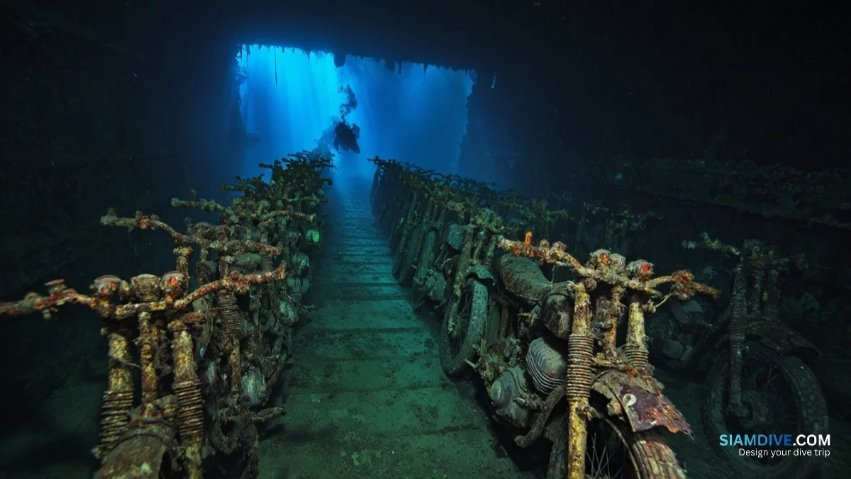 The Bombed Hold at 30 Metres Where 100 Motorbikes Wait — image 2
