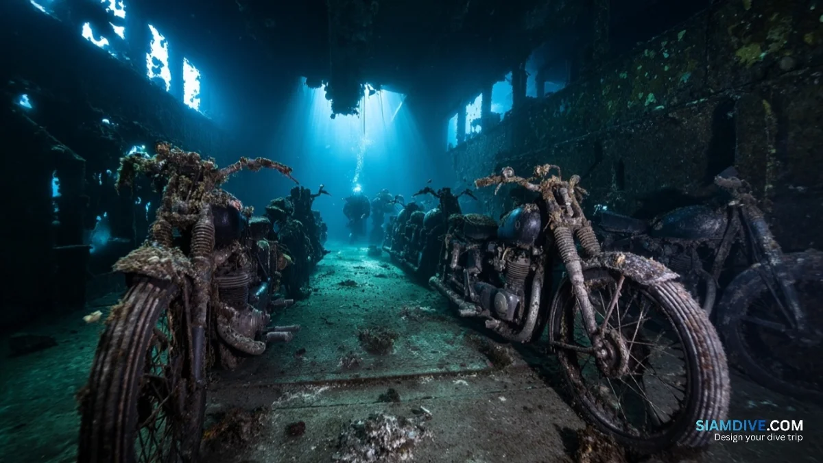 The Bombed Hold at 30 Metres Where 100 Motorbikes Wait — image 3