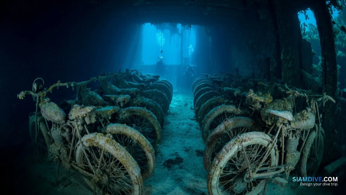 The Bombed Hold at 30 Metres Where 100 Motorbikes Wait — image 4