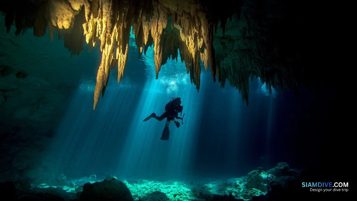 ลึกแค่ 7 เมตร แต่มองเห็น 100: Cenote Dos Ojos — image 2