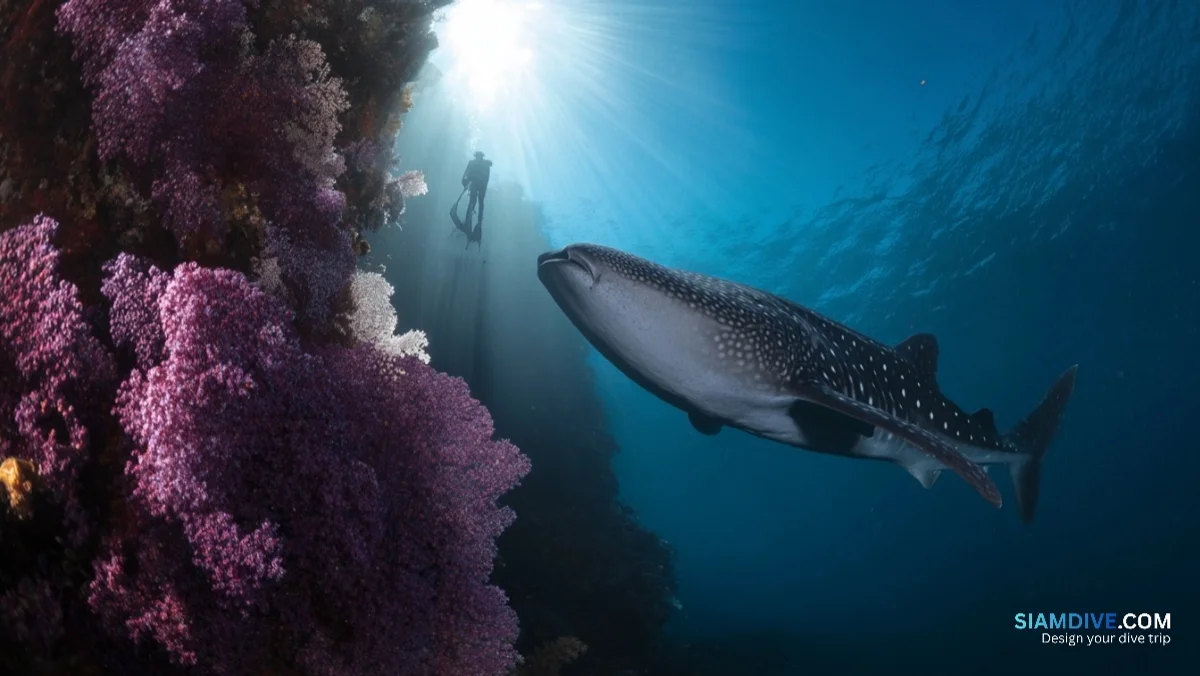 Why Whale Sharks Return to Hin Muang's 60-Metre Purple Wall — image 2